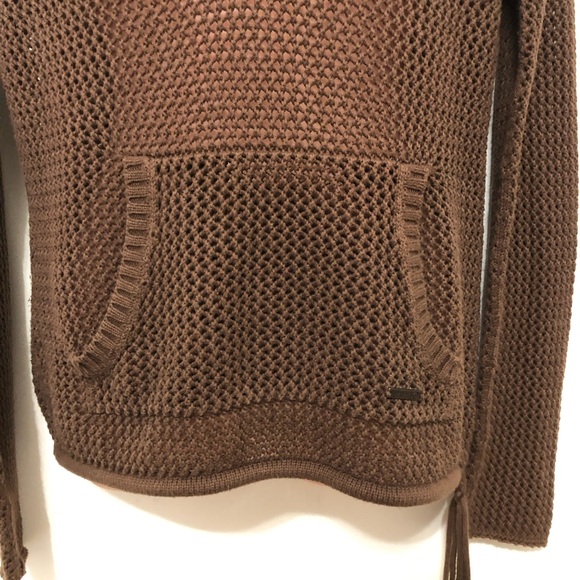 STAMP 10 Brown Crocheted Hoodie - Picture 3 of 9